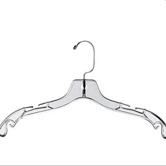 Bundle of 10 Clear Plastic Swivel Hook Hangers Home Storage Organization Closet - Picture 9 of 10